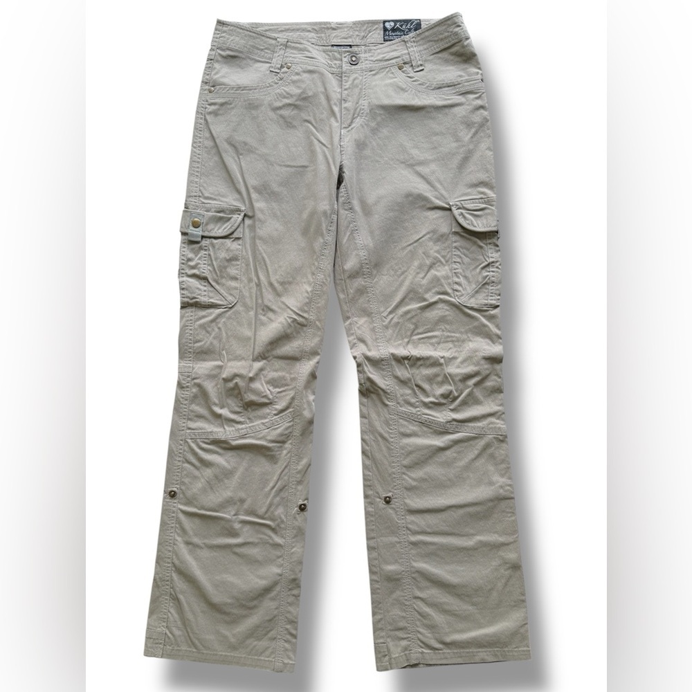 KÜHL Cargo Pants Convertible Roll-Up Utility Hiking Khaki Women’s Size 10